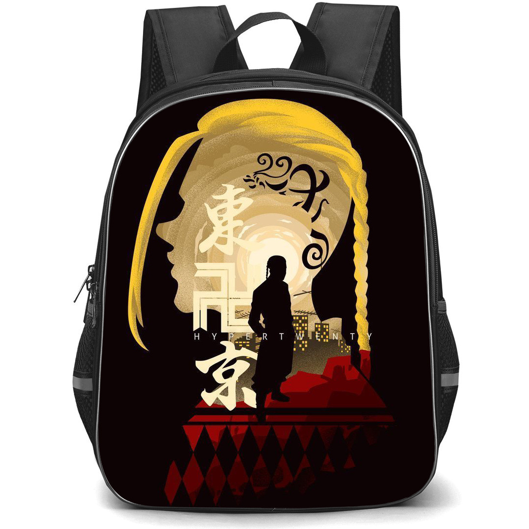 Tokyo Revengers Draken Backpack StudentPack - Draken Silhouette Portrait