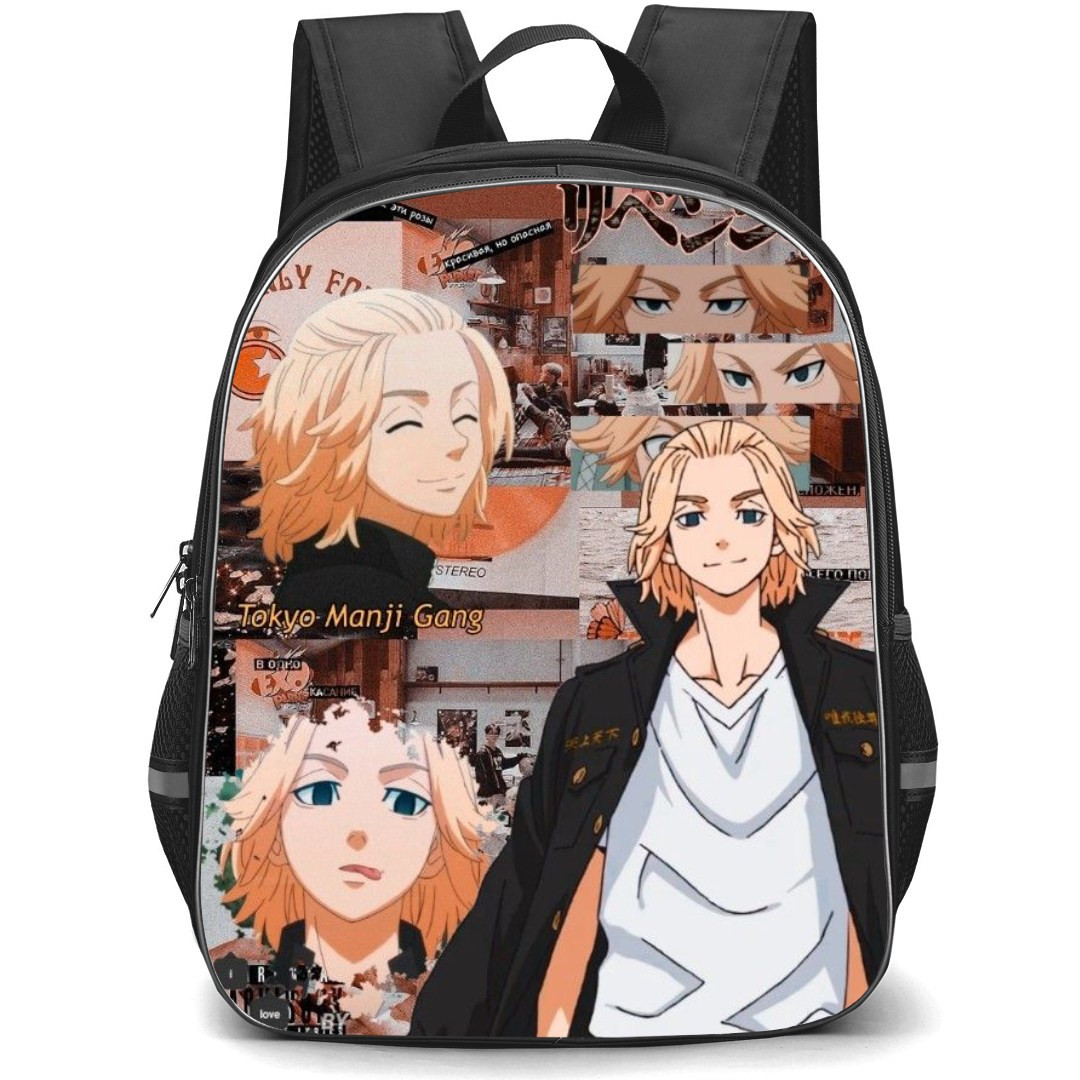 Tokyo Revengers Mikey Backpack StudentPack - Mikey Collage Portrait