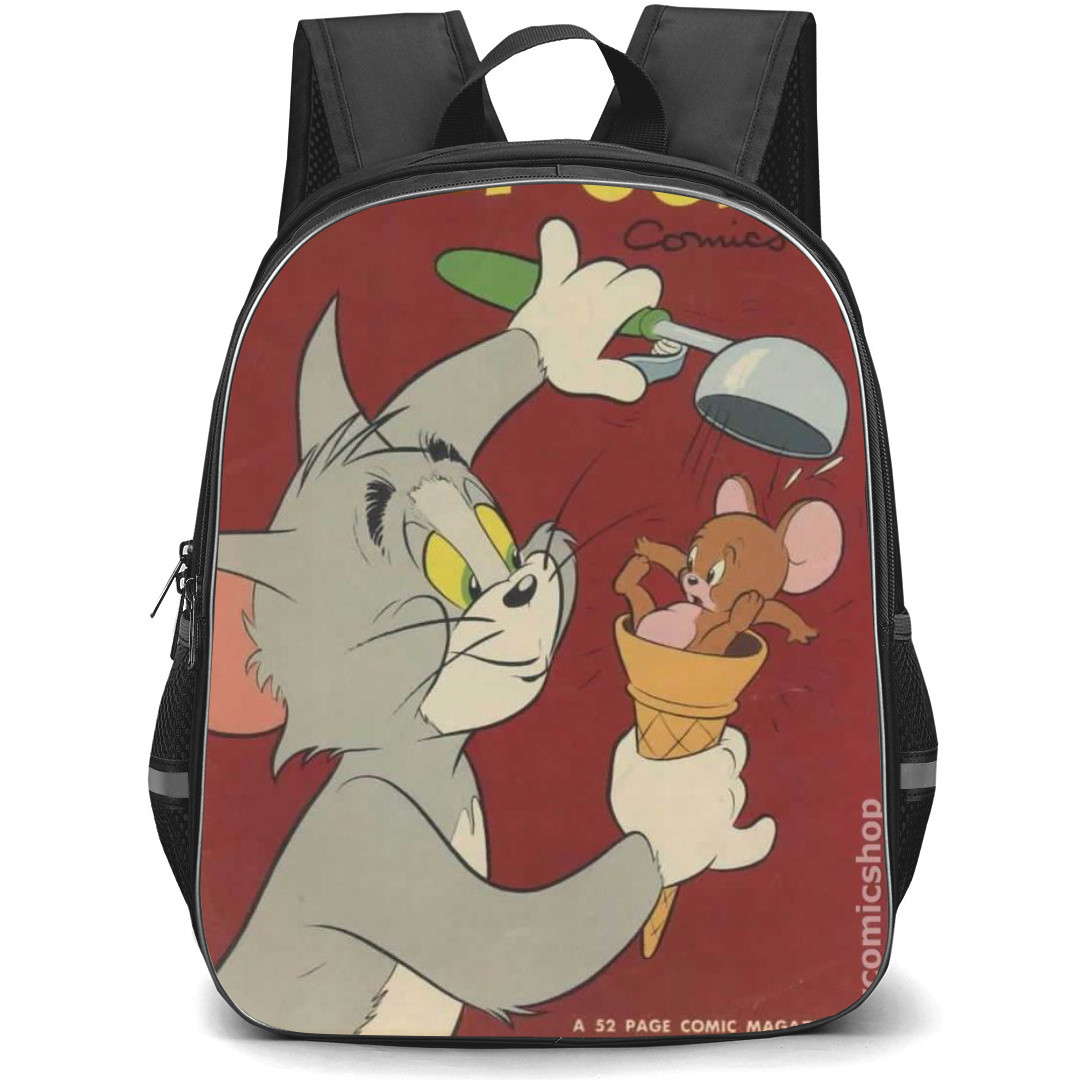 Tom and Jerry Backpack StudentPack - Tom And Jerry 1980 Comics Poster Scooping