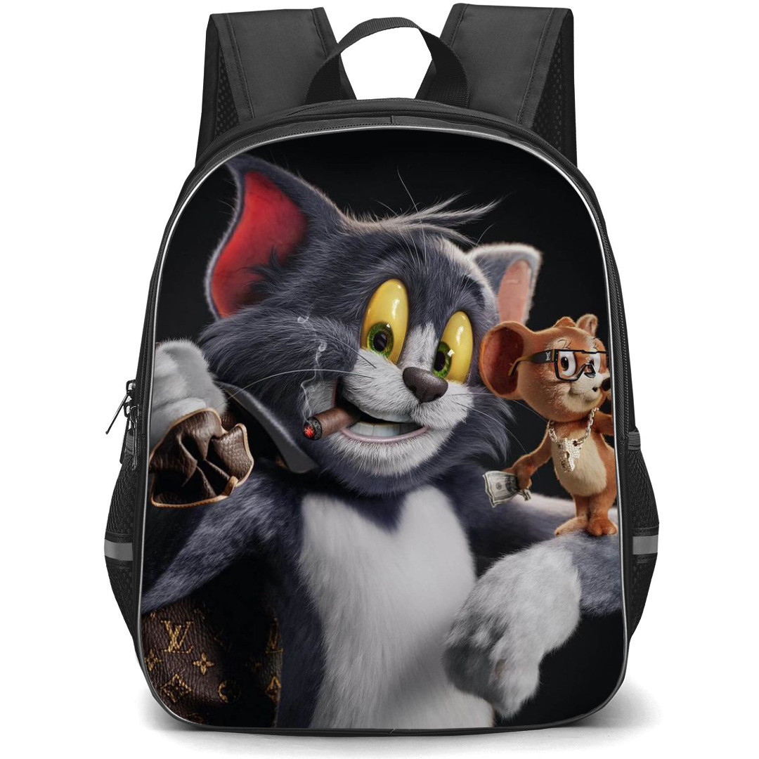 Tom and Jerry Backpack StudentPack - Tom and Jerry 3D Art Black Background