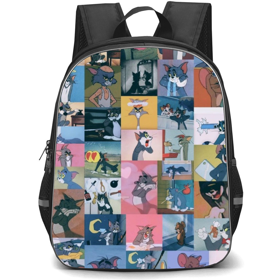 Tom and Jerry Backpack StudentPack - Tom and Jerry Cartoon Scenes Collage