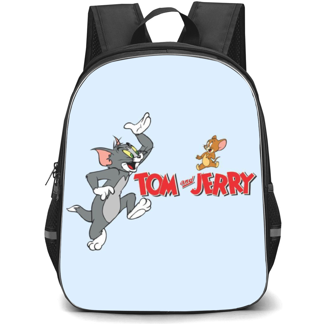 Tom and Jerry Backpack StudentPack - Tom and Jerry Happy Portrait White Background
