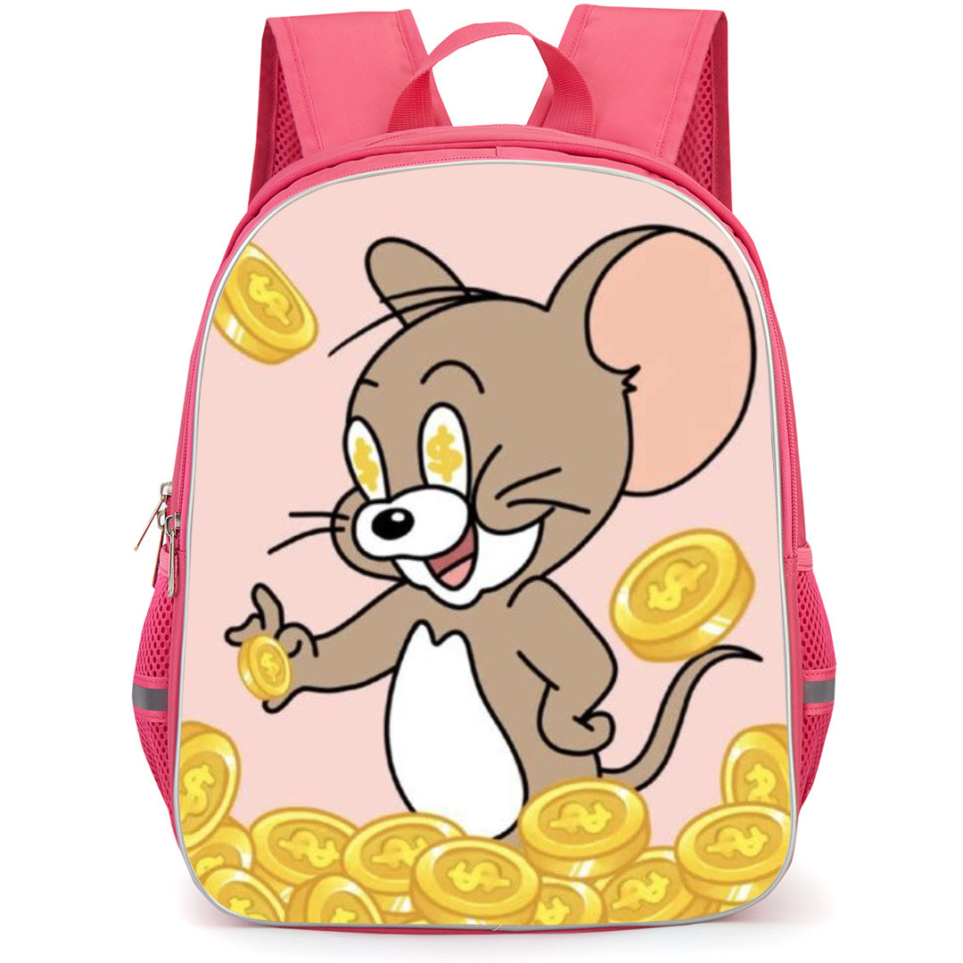 Tom and Jerry Jerry Backpack StudentPack - Jerry Rich with Gold Coins