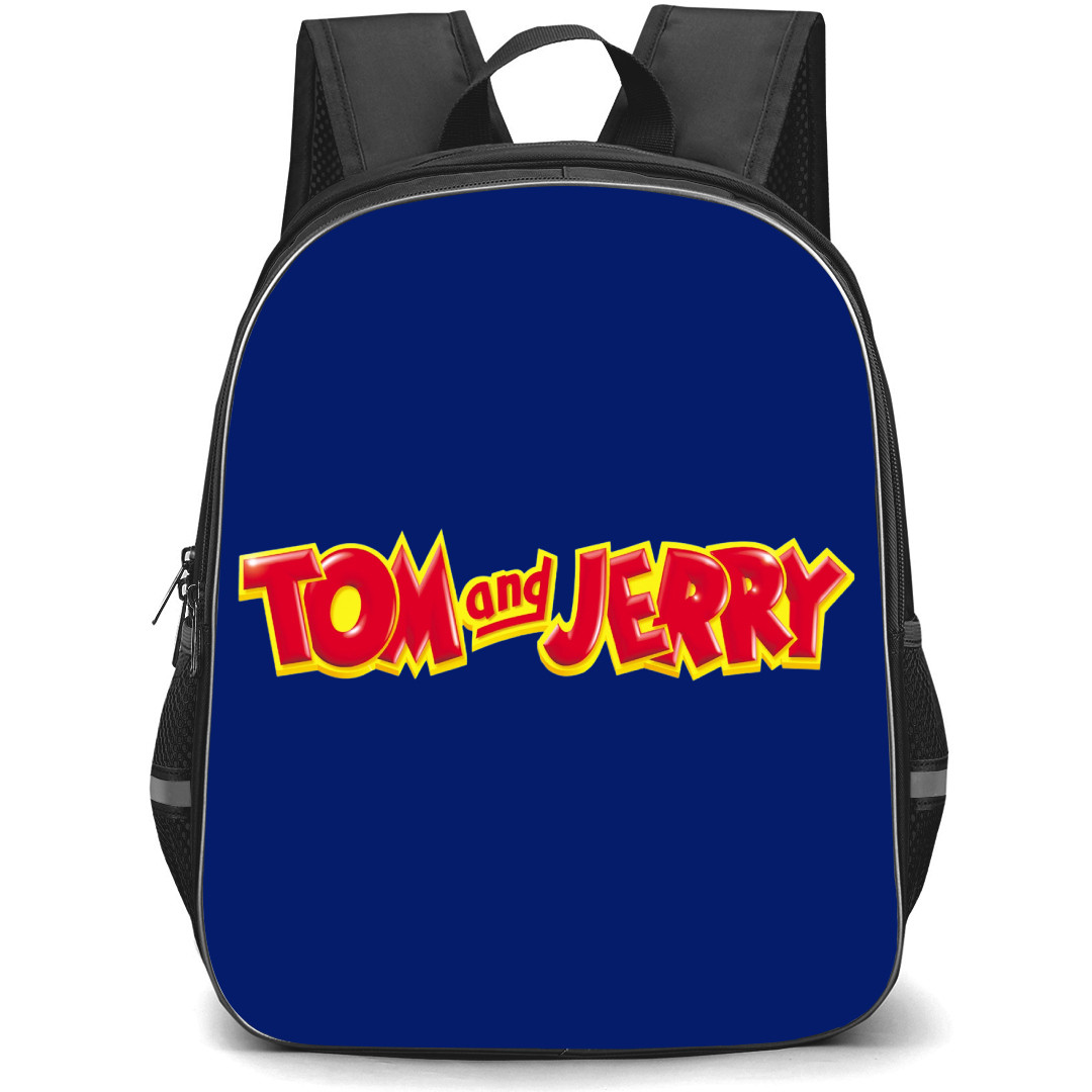 Tom and Jerry Backpack StudentPack - Tom and Jerry Logo in Red Font and Yellow Highlight