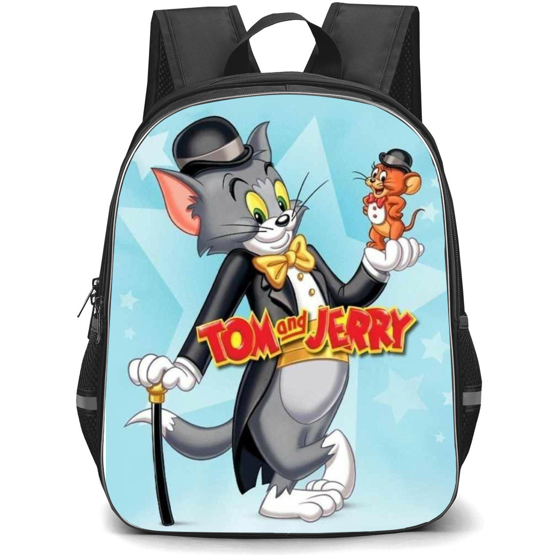 Tom and Jerry Backpack StudentPack - Tom and Jerry Magicians Blue Background