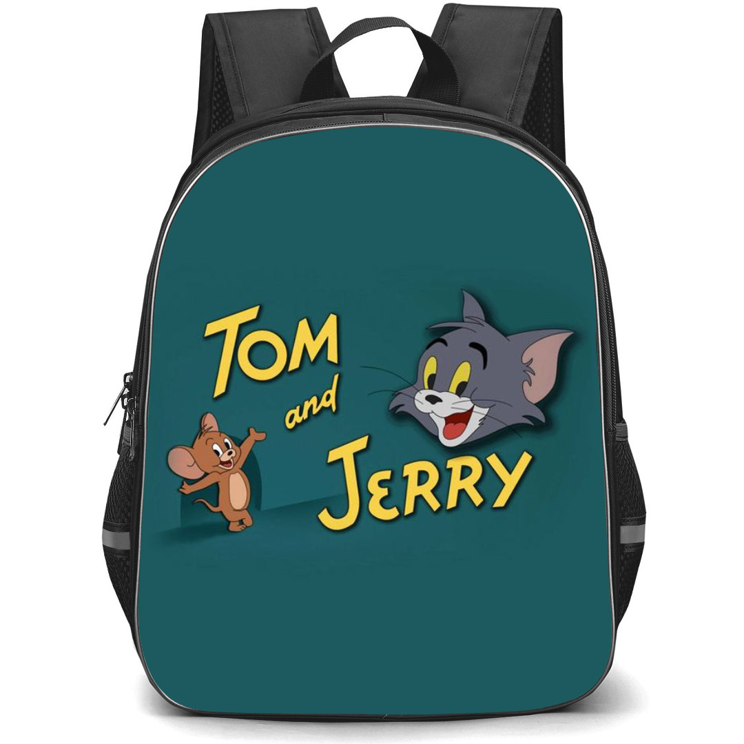 Tom and Jerry Backpack StudentPack - Tom and Jerry Portrait Deep Sea Background