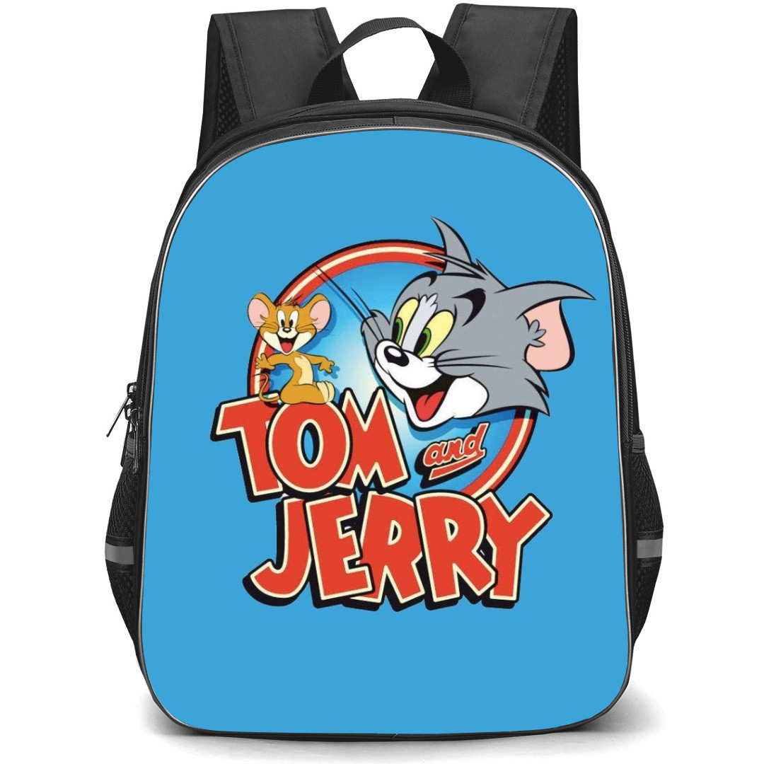 Tom and Jerry Backpack StudentPack - Tom and Jerry Smiling Head Portrait