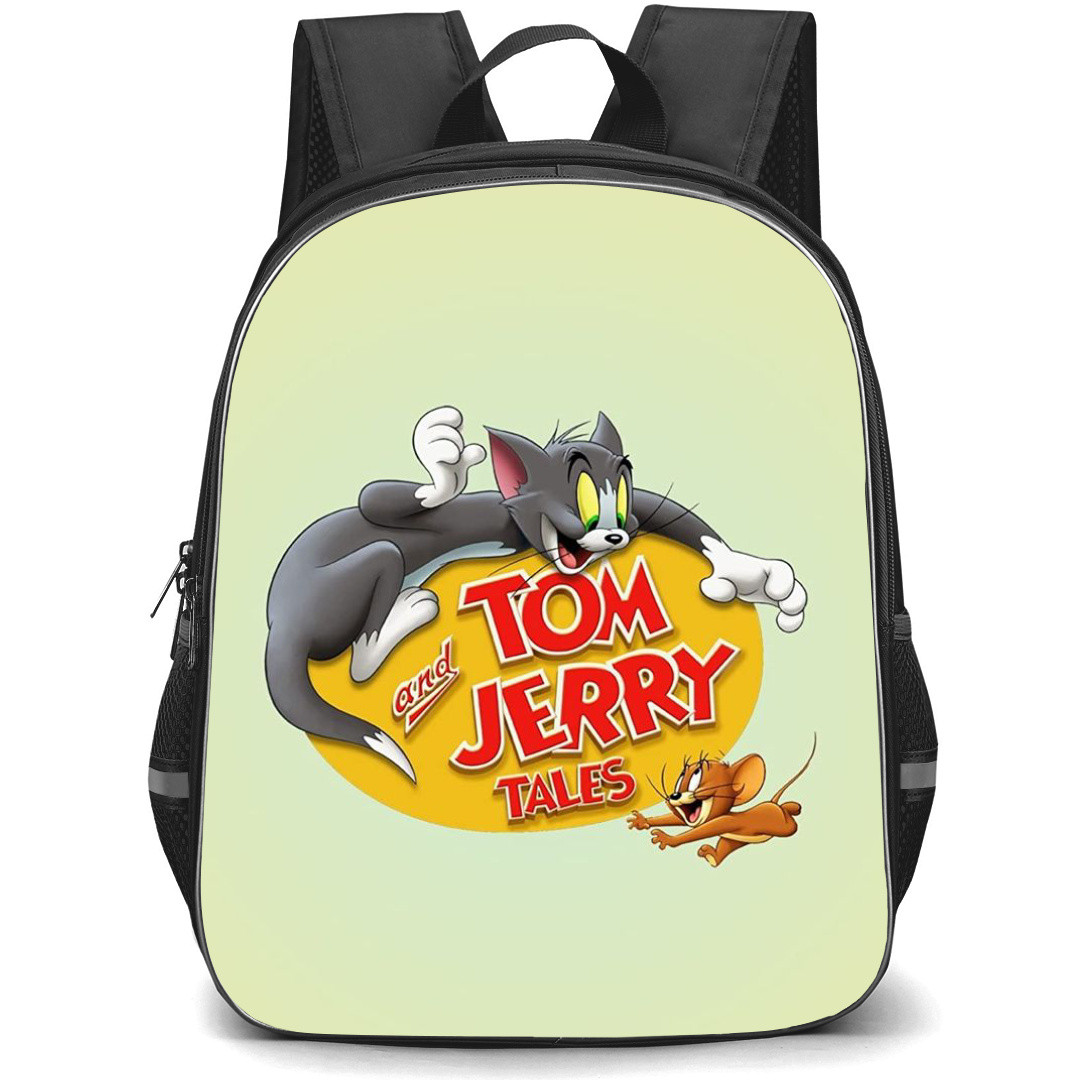 Tom and Jerry Backpack StudentPack - Tom and Jerry Tales Poster Yellow Background