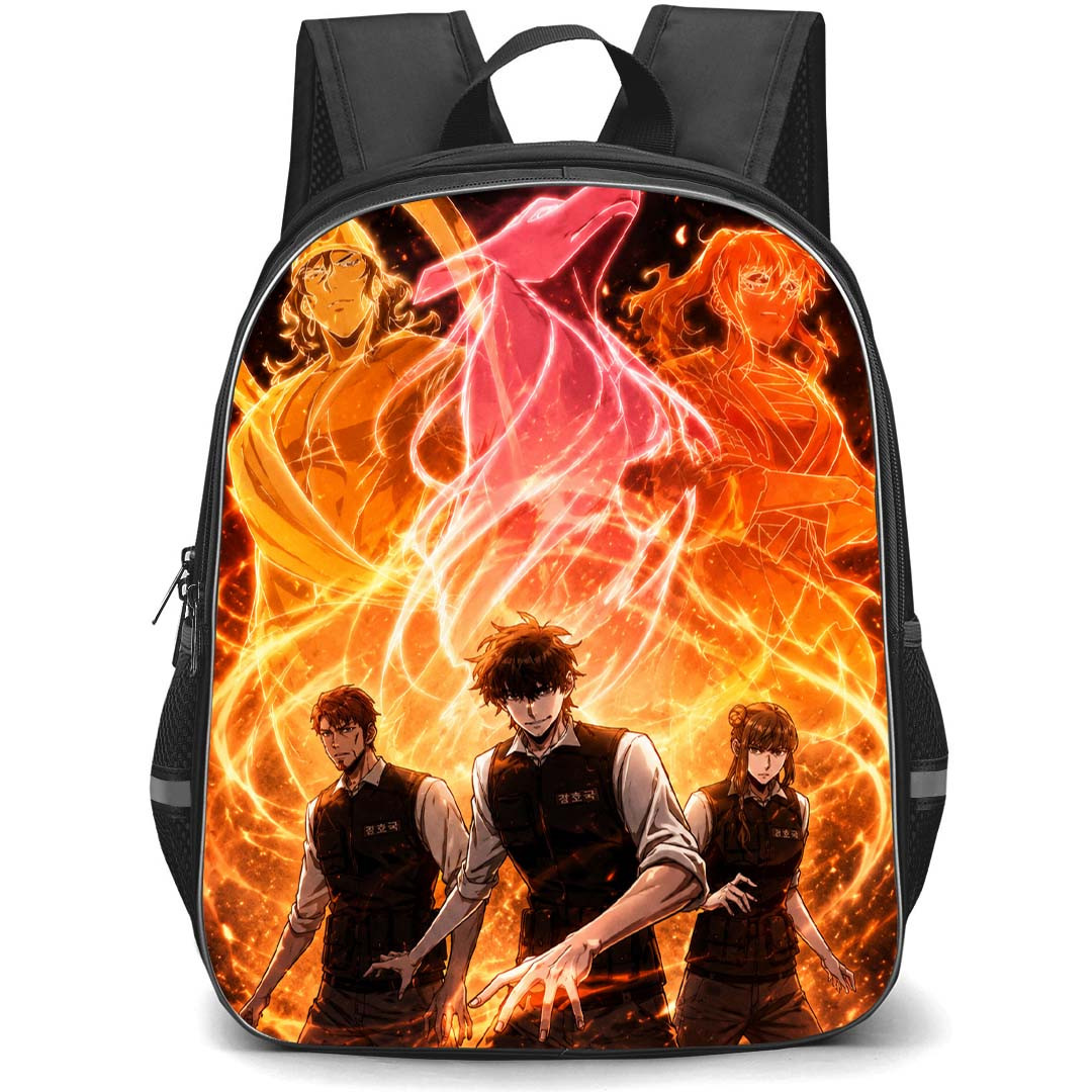 Tomb Raider King Backpack School Bag StudentPack - Tomb Raider King Characters On Guard Stance Power Portrait