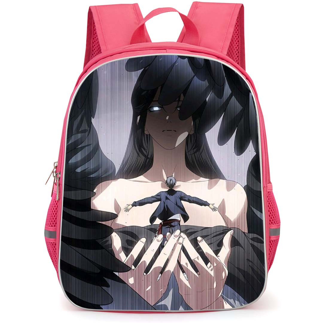 Tomb Raider King Backpack School Bag StudentPack - The Crow And Seo Joo Heon Standing On Palm