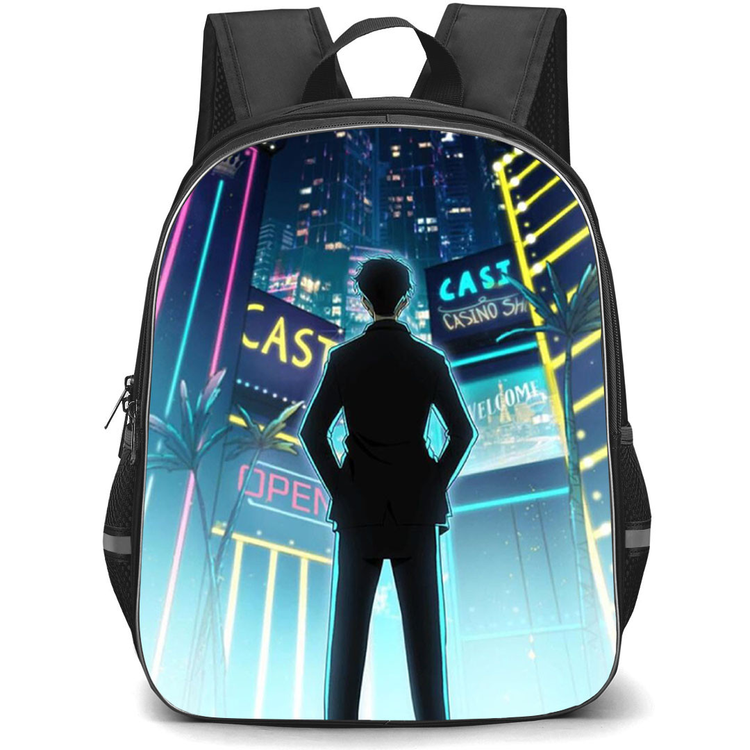 Tomb Raider King Seo Joo Heon Backpack School Bag StudentPack - Seo Joo Heon City Silhouette Portrait