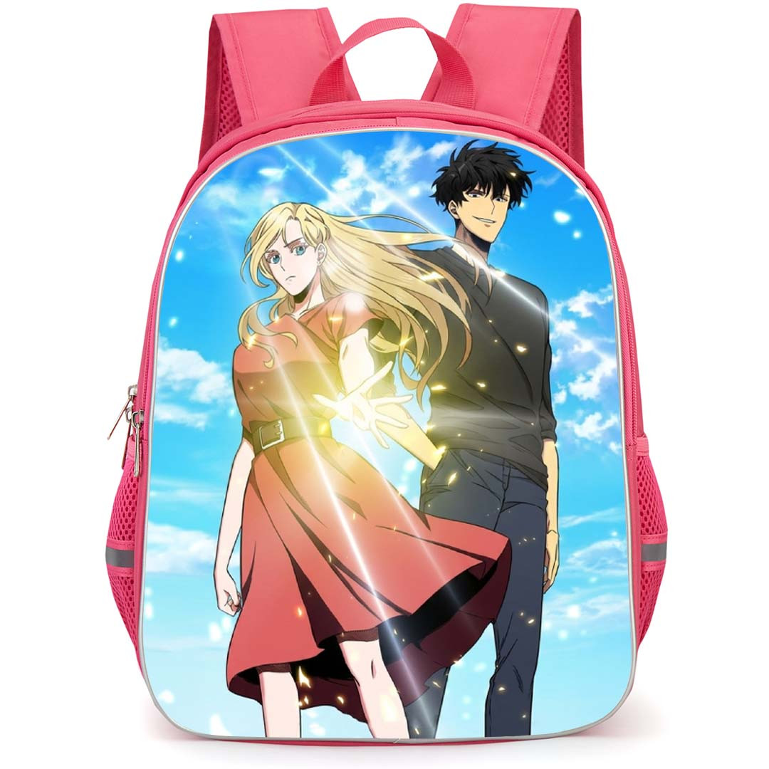 Tomb Raider King Backpack School Bag StudentPack - Seo Joo Heon And Irene Holton Fierce Portrait On Sky Background