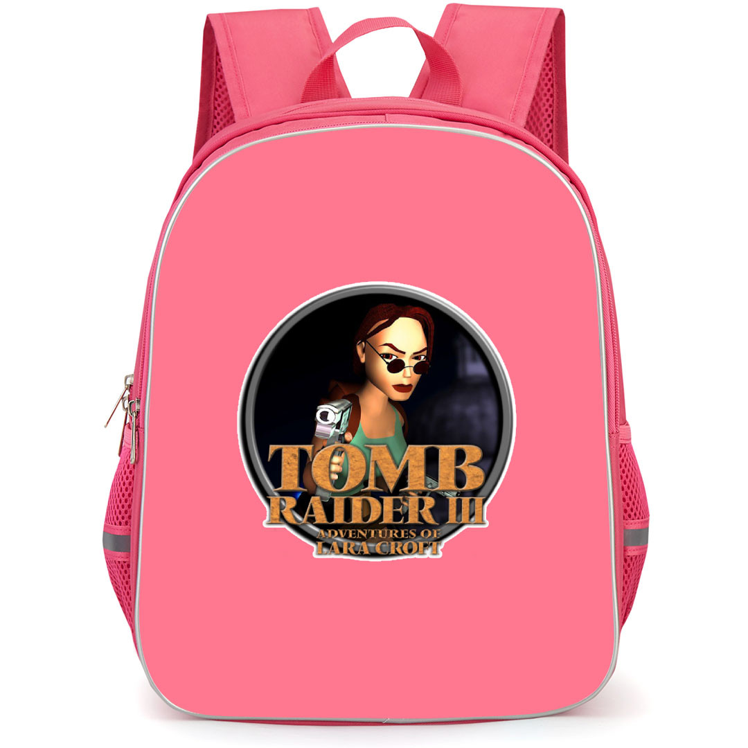 Tomb Raider Backpack School Bag StudentPack - Tomb Raider 3 Logo Sticker