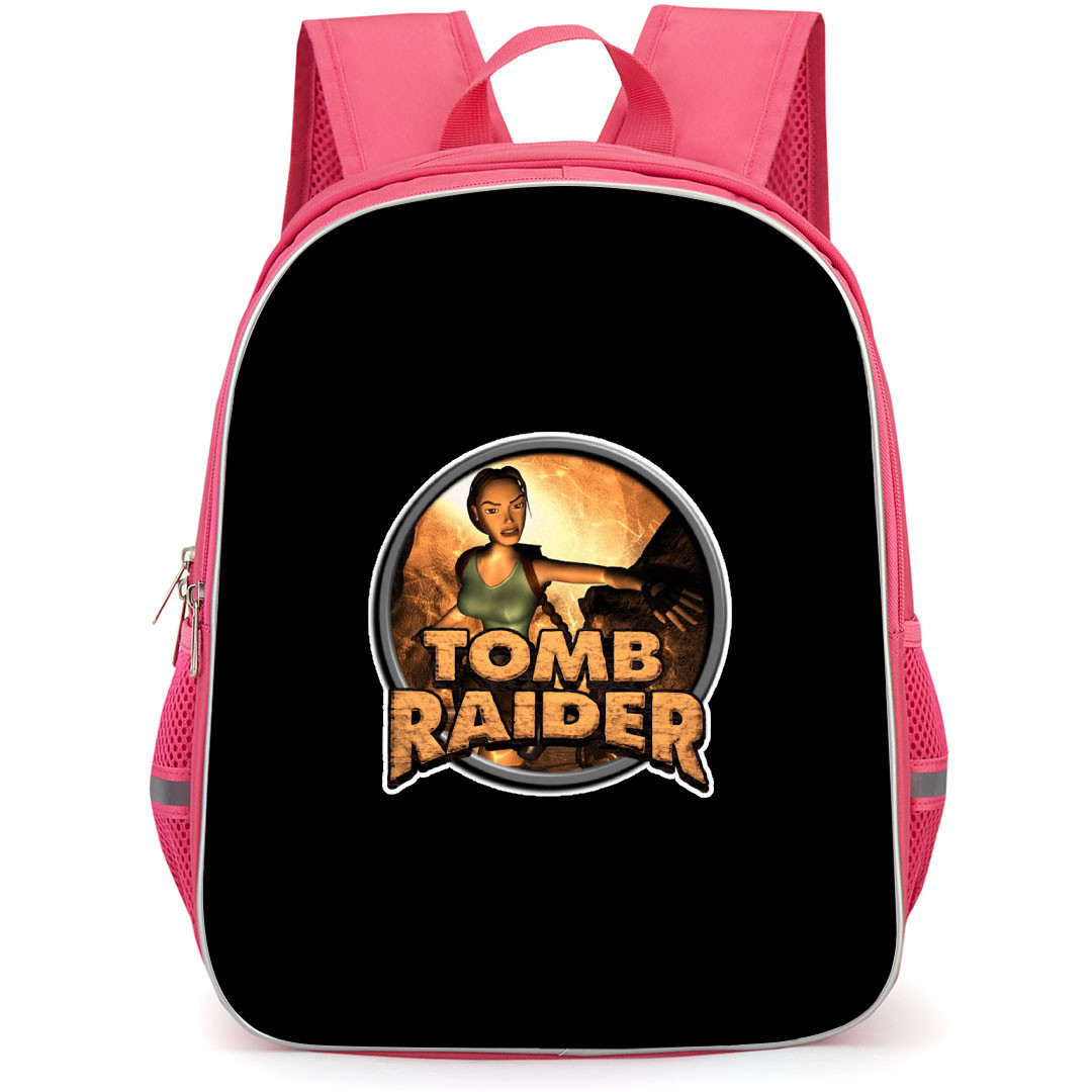 Tomb Raider Backpack School Bag StudentPack - Tomb Raider Game Logo Sticker