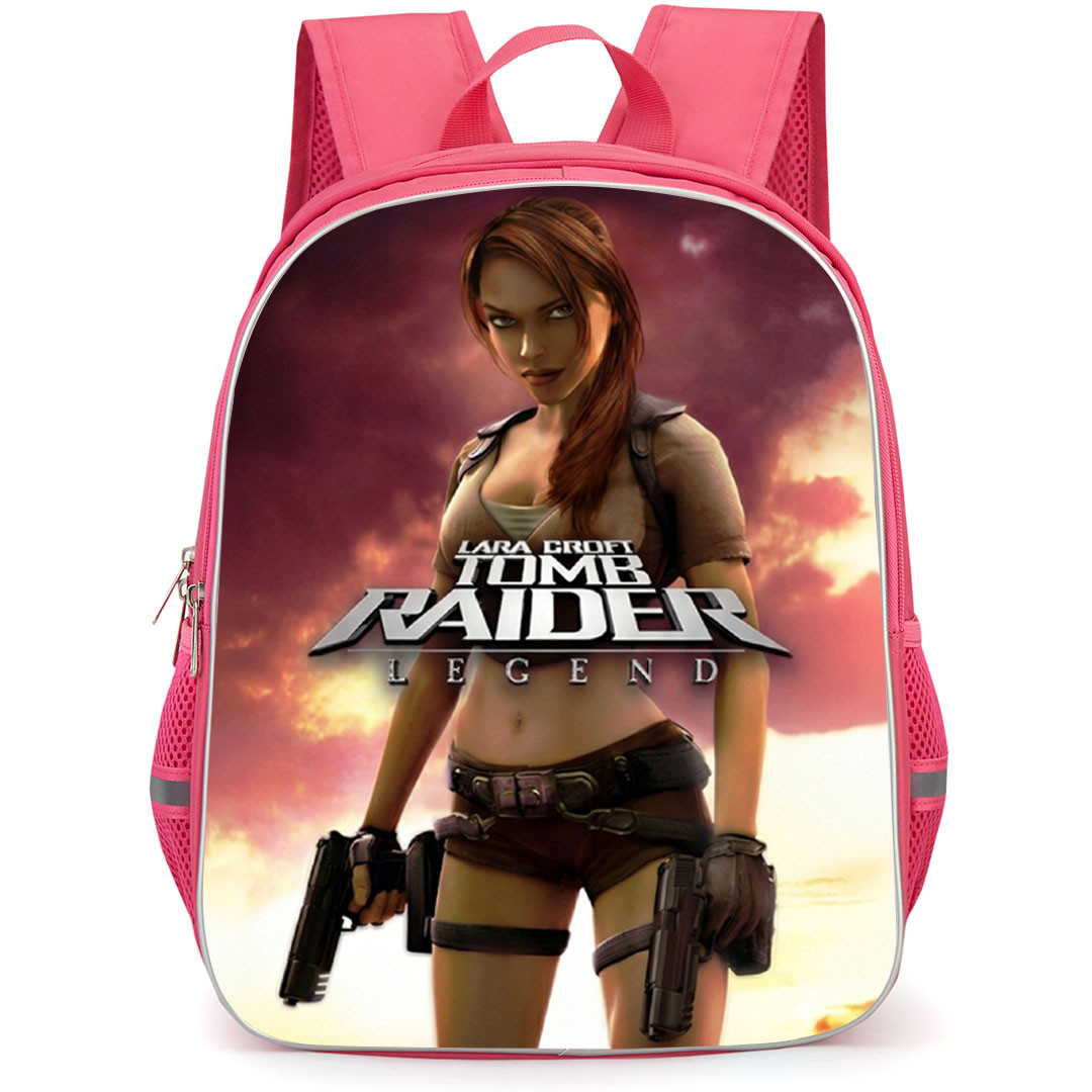 Tomb Raider Backpack School Bag StudentPack - Tomb Raider Legend Game Cover Art