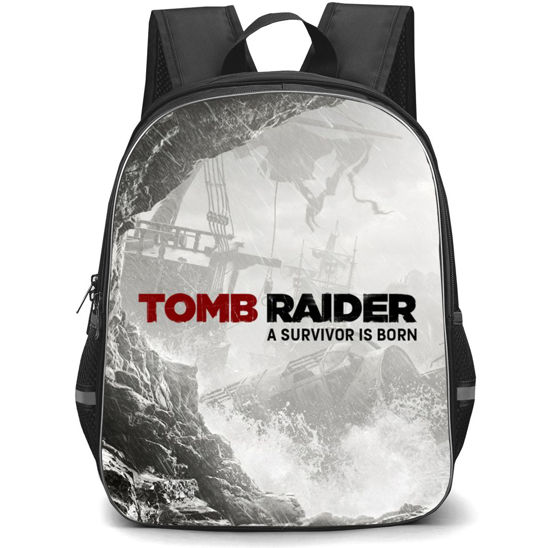 Tomb Raider Backpack StudentPack - Series Wordmark Storm
