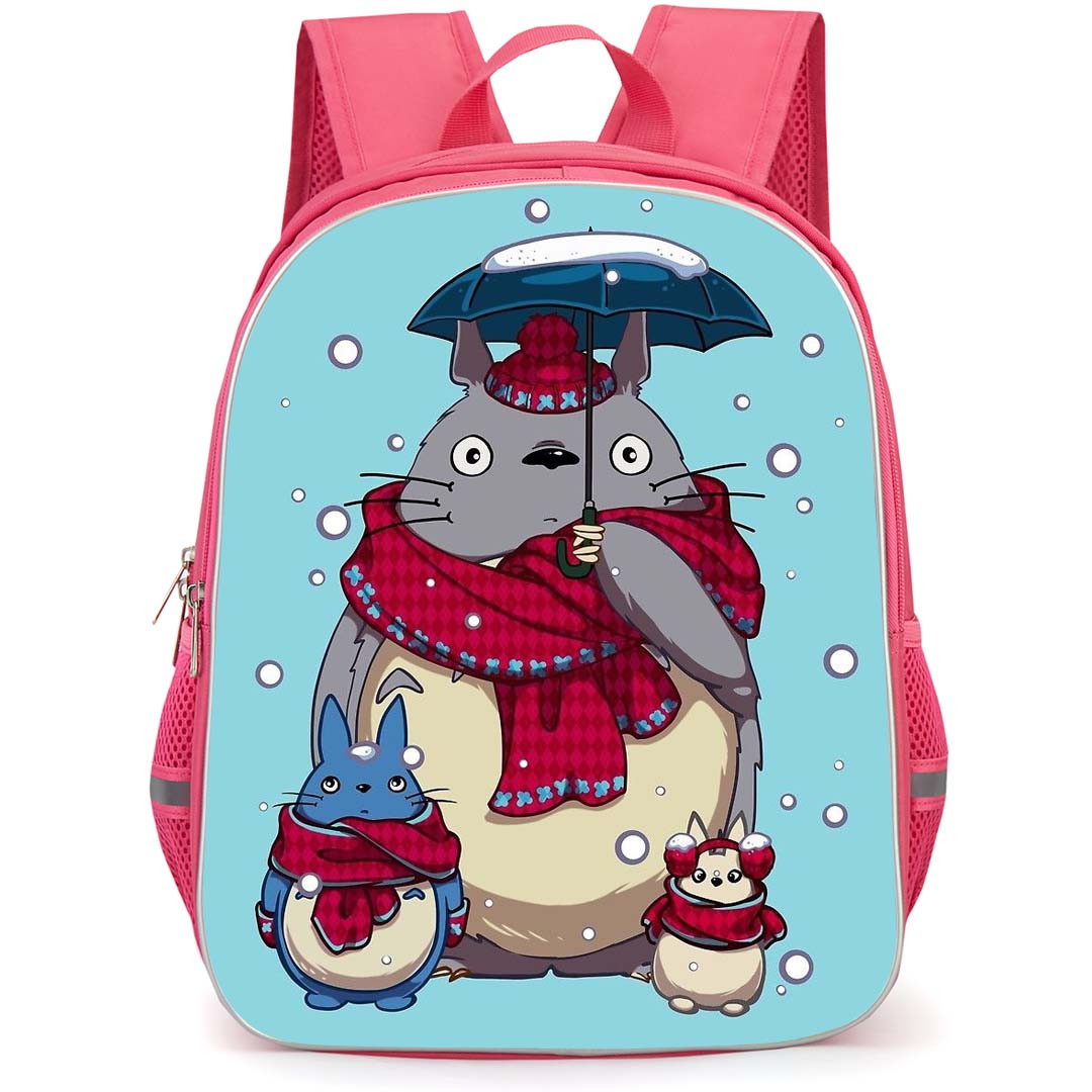 My Neighbor Totoro Backpack StudentPack - My Neighbor Totoro Awesome Winter On Blue Background