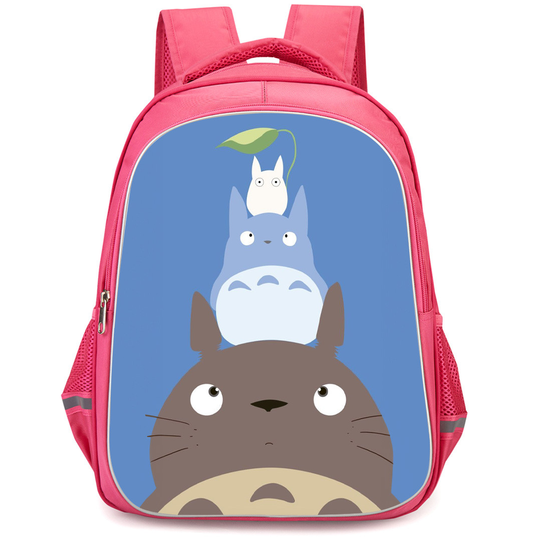 My Neighbor Totoro Backpack StudentPack - Totoro Portrait On Blue Background