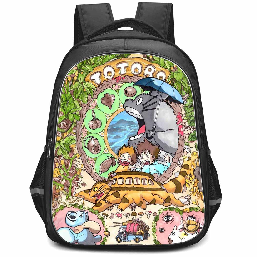 My Neighbor Totoro Backpack StudentPack - My Neighbor Totoro Studio Ghibli Poster