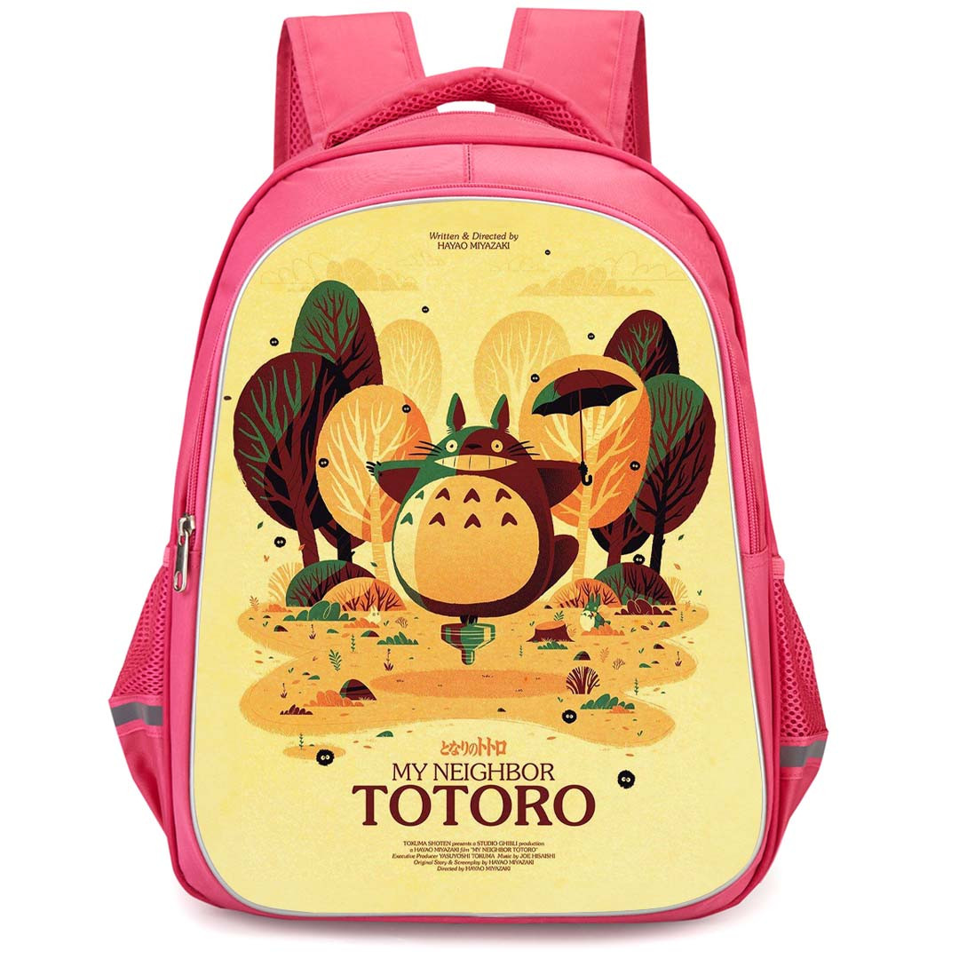 My Neighbor Totoro Backpack StudentPack - My Neighbor Totoro Vintage Poster