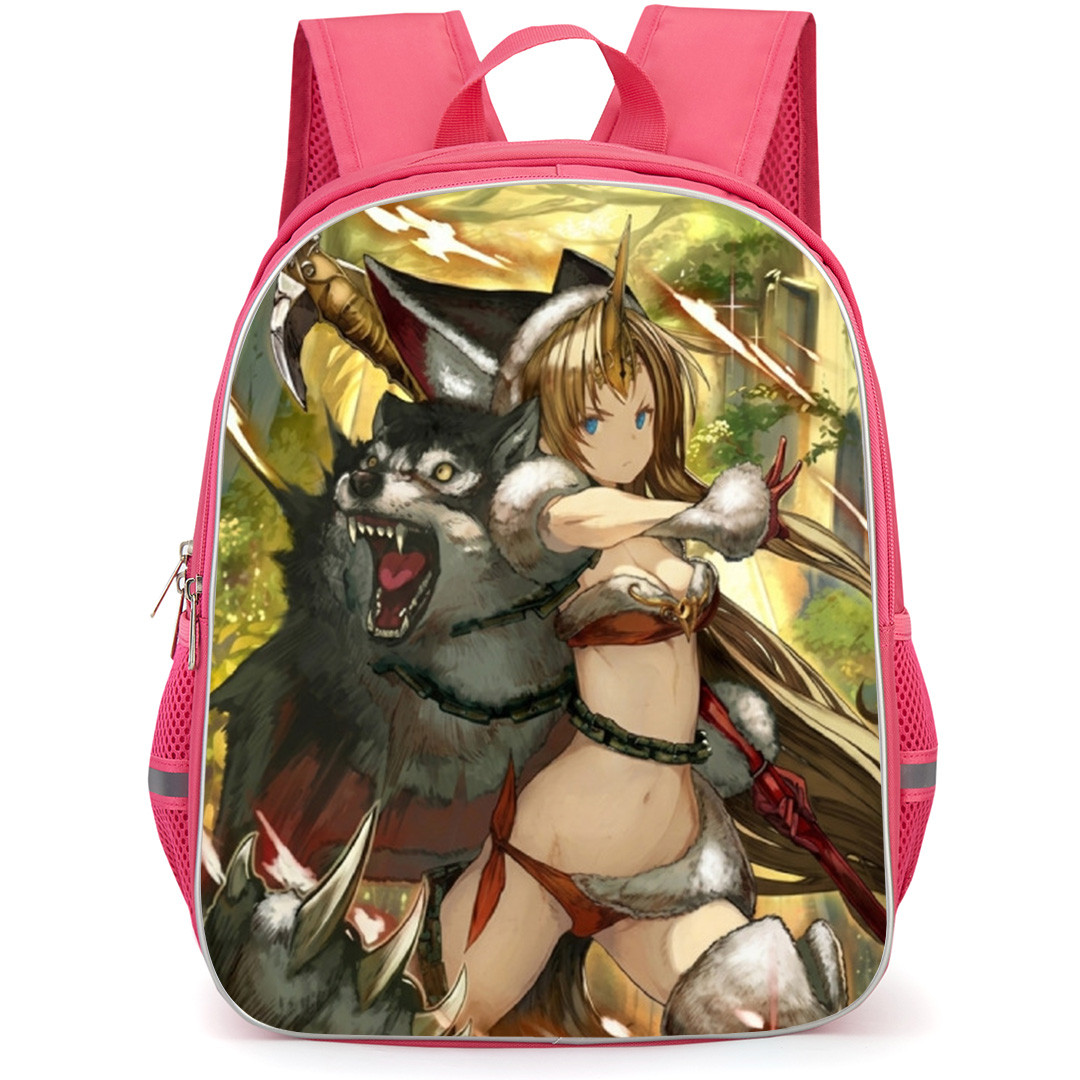 Trials Of Mana Riesz Backpack School Bag StudentPack - Riesz Fierce Fighting Stance Portrait