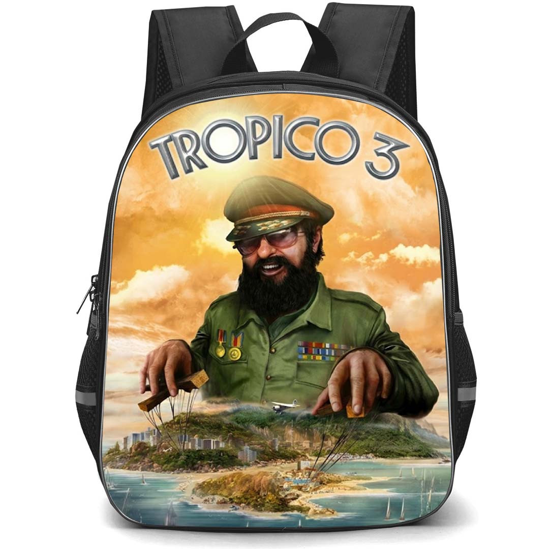 Tropico Backpack School Bag StudentPack - Tropico 3 Game Cover Art Poster