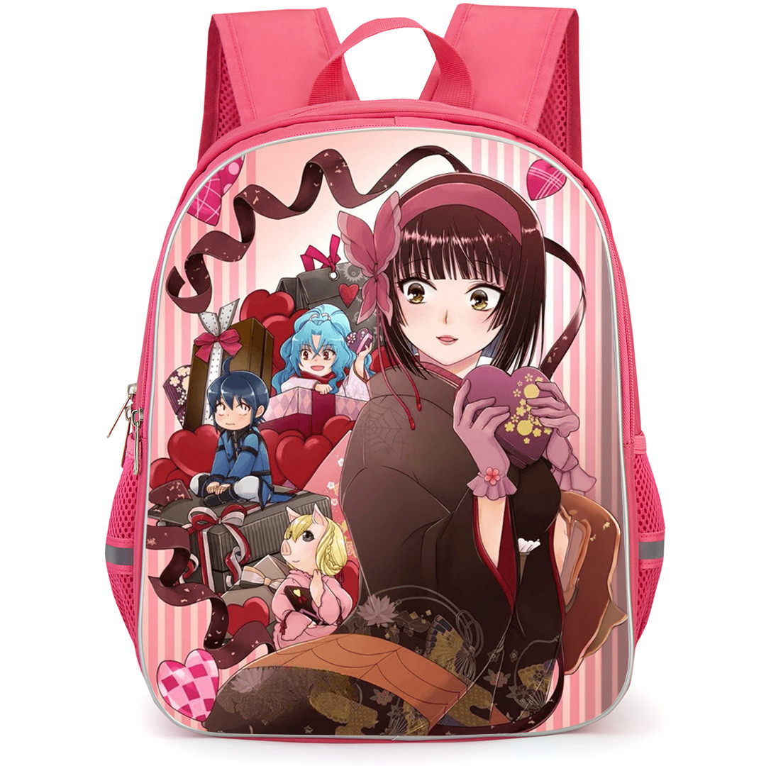 Tsukimichi Moonlit Fantasy Backpack School Bag StudentPack - Tsukimichi Moonlit Fantasy Engaged in Valentine's Day Celebration Poster