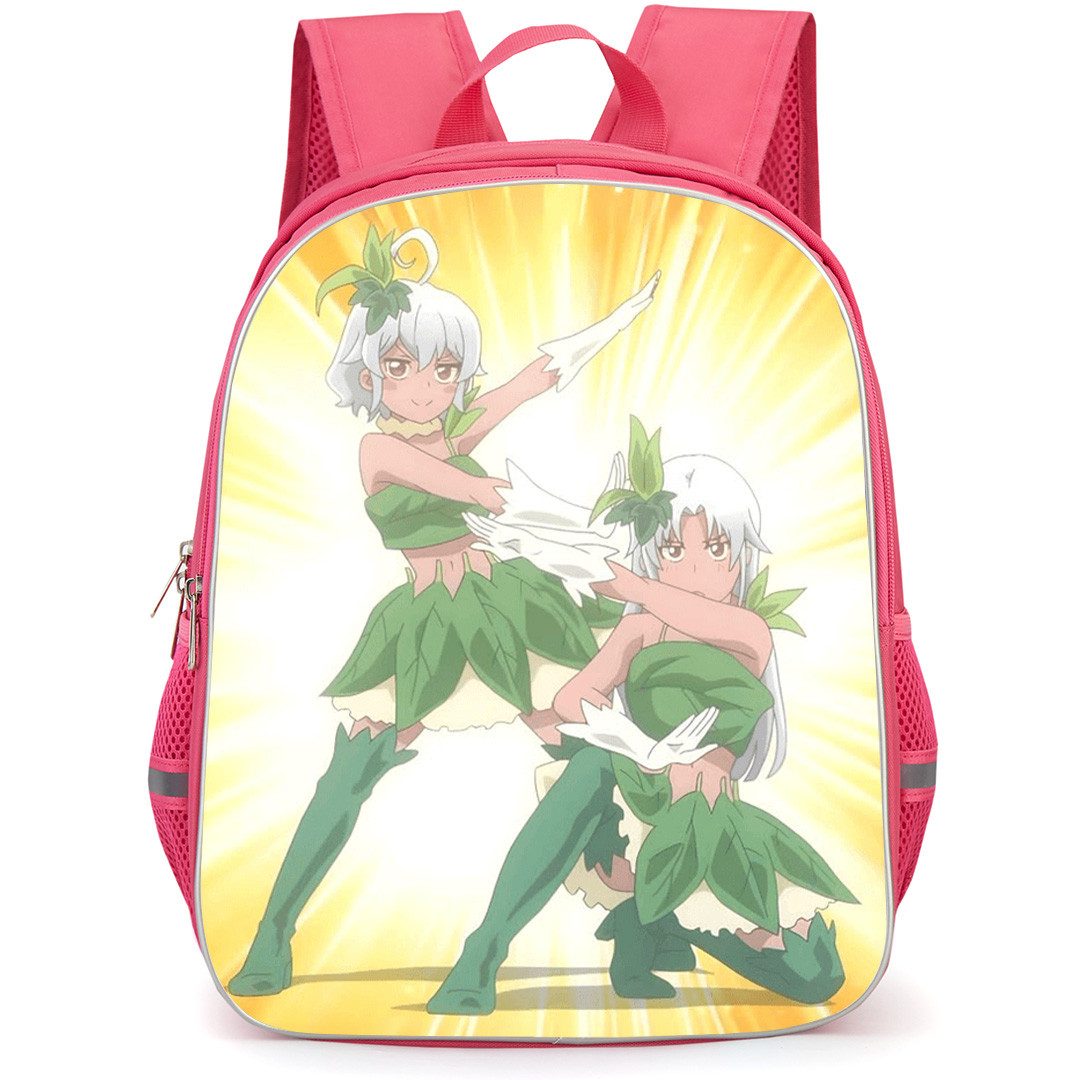 Tsukimichi Moonlit Fantasy Backpack School Bag StudentPack - Eris And Aqua Showing Off Their Magical Power Poster