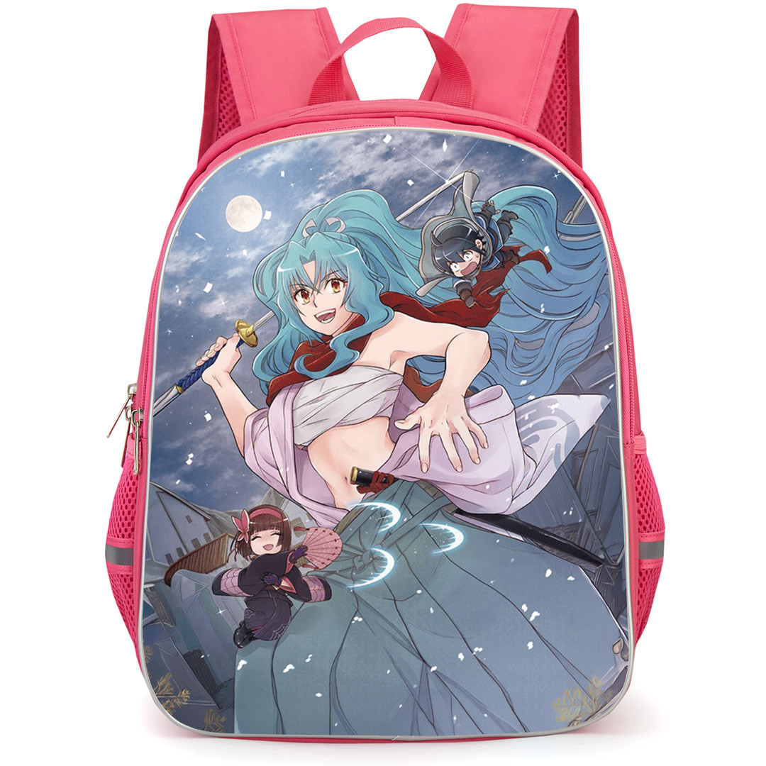 Tsukimichi Moonlit Fantasy Backpack School Bag StudentPack - Tsukimichi Moonlit Fantasy High Energy Action Pose Characters