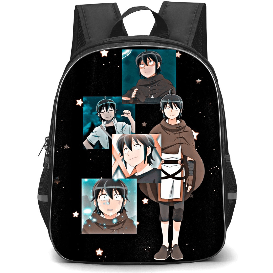 Tsukimichi Moonlit Fantasy Makoto Misumi Backpack School Bag StudentPack - Makoto Misumi Various Expressions and Outfits Collage
