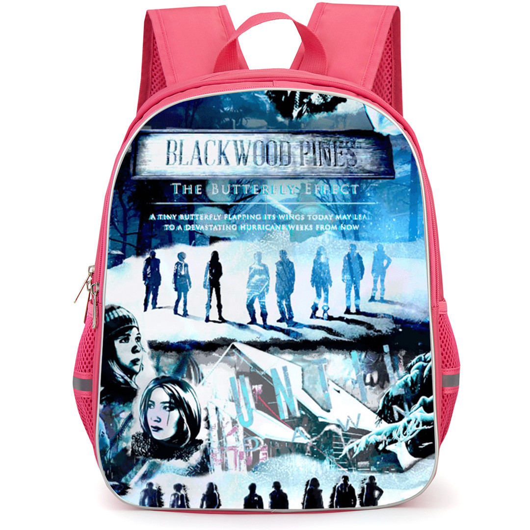 Until Dawn Backpack School Bag StudentPack - Until Dawn Blackwood Pines Butterfly Effect Collage