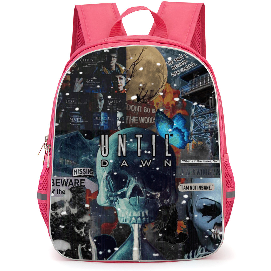 Until Dawn Backpack School Bag StudentPack - Until Dawn Retro Skull Hourglass Collage