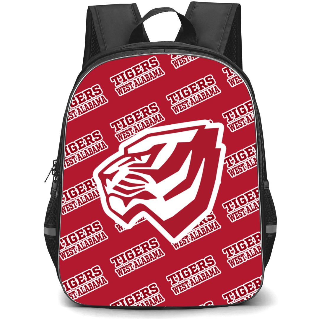 University of West Alabama Tigers Backpack StudentPack - University of West Alabama Tigers College Football Medley Monogram Wordmark