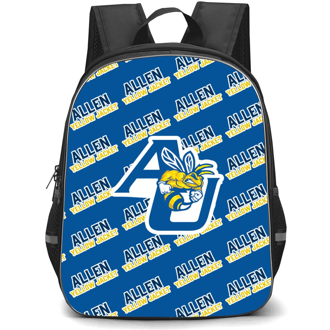 Allen University Yellow Jackets Backpack StudentPack - Allen University Yellow Jackets College Football Medley Monogram Wordmark