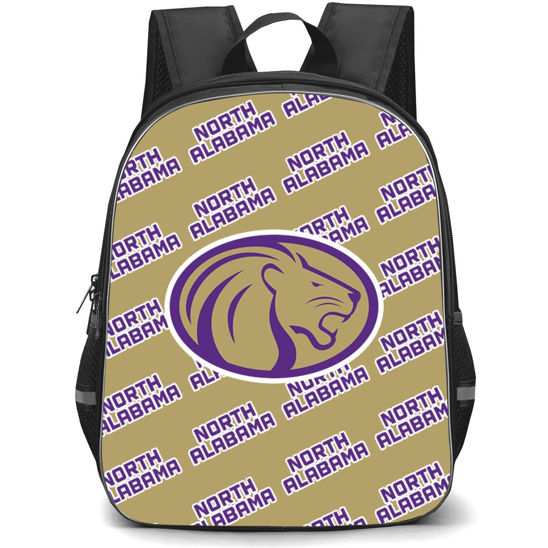 North Alabama Lions Backpack StudentPack - University of North Alabama Lions College Football Medley Monogram Wordmark