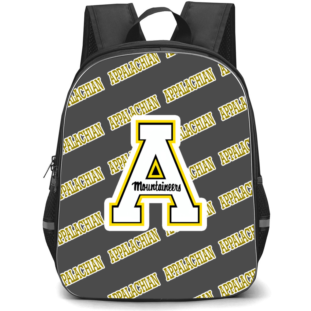 Appalachian State Mountaineers Backpack StudentPack - Appalachian State Mountaineers College Football Medley Monogram Wordmark