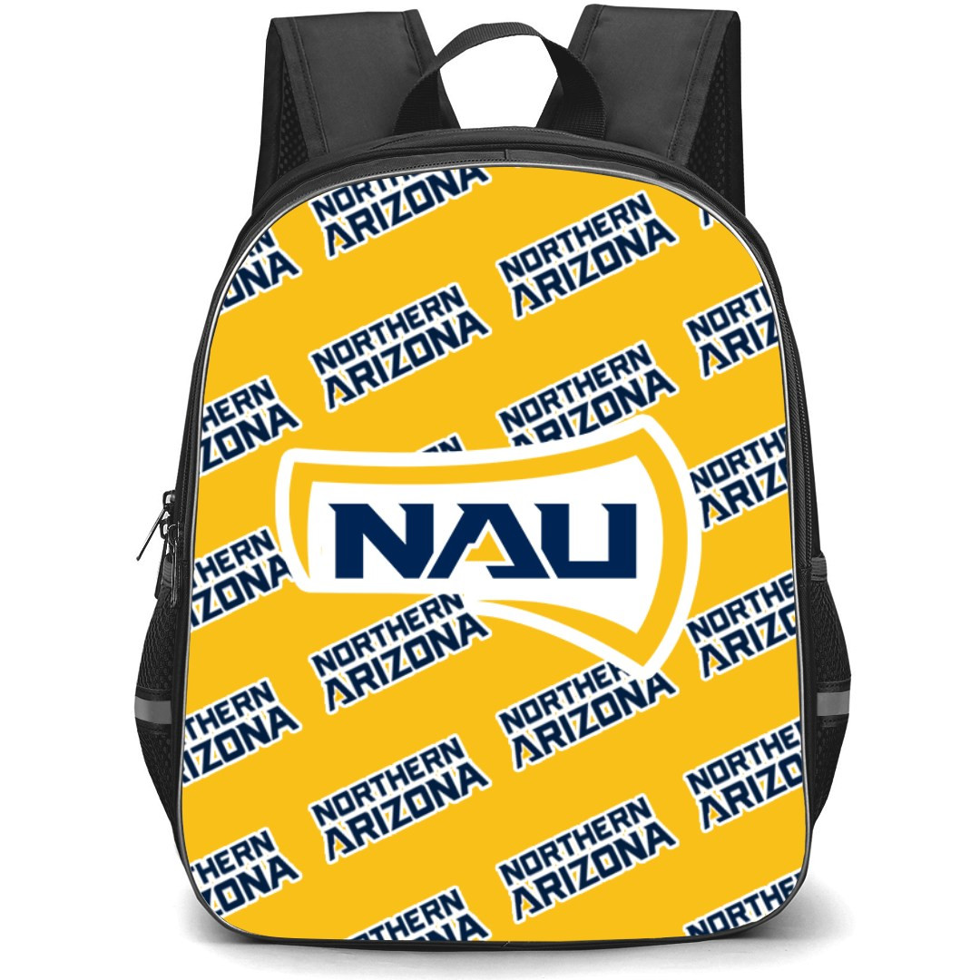 Northern Arizona Lumberjacks Backpack StudentPack - Northern Arizona University Lumberjacks College Football Medley Monogram Wordmark