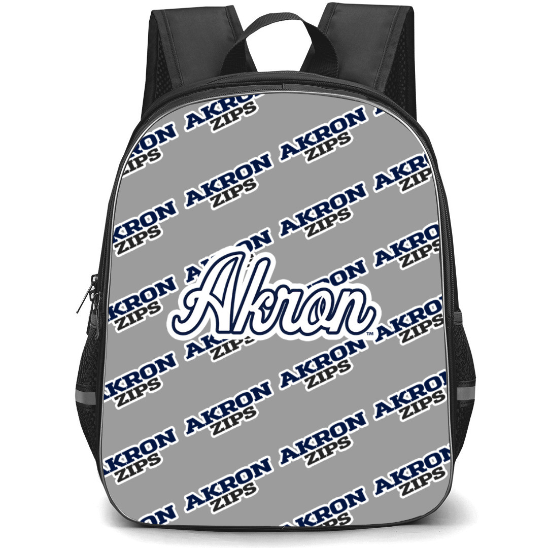 Akron Zips Backpack StudentPack - Akron Zips College Football Medley Monogram Wordmark