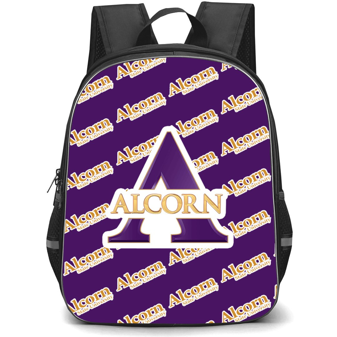 Alcorn State Braves Backpack StudentPack - Alcorn State University Braves College Football Medley Monogram Wordmark