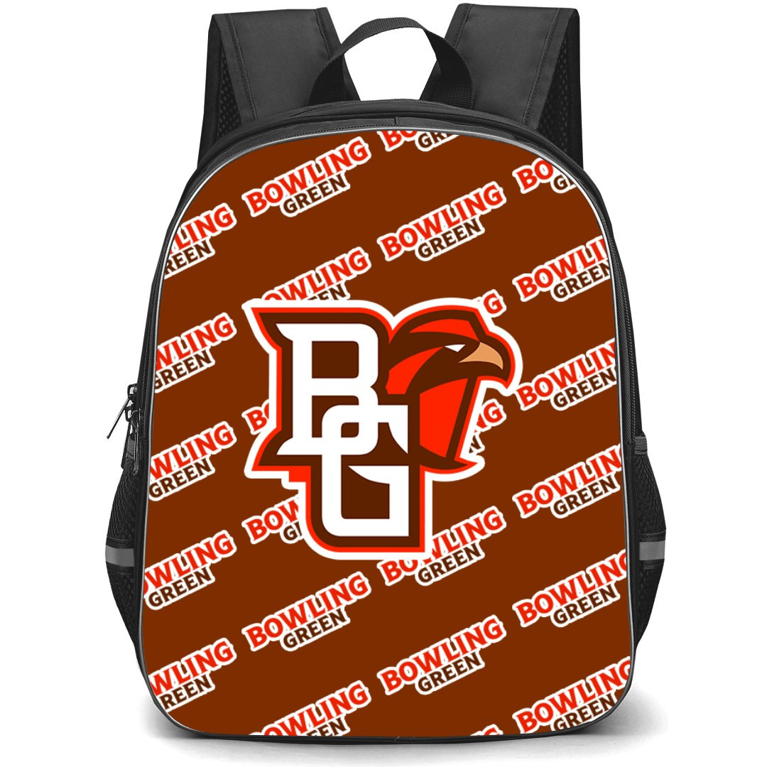 Bowling Green Falcons Backpack StudentPack - Bowling Green Falcons College Football Medley Monogram Wordmark