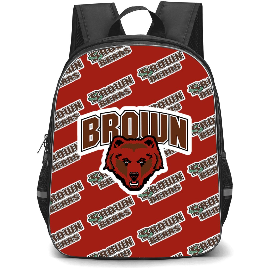 Brown Bears Backpack StudentPack - Brown University Bears College Football Medley Monogram Wordmark