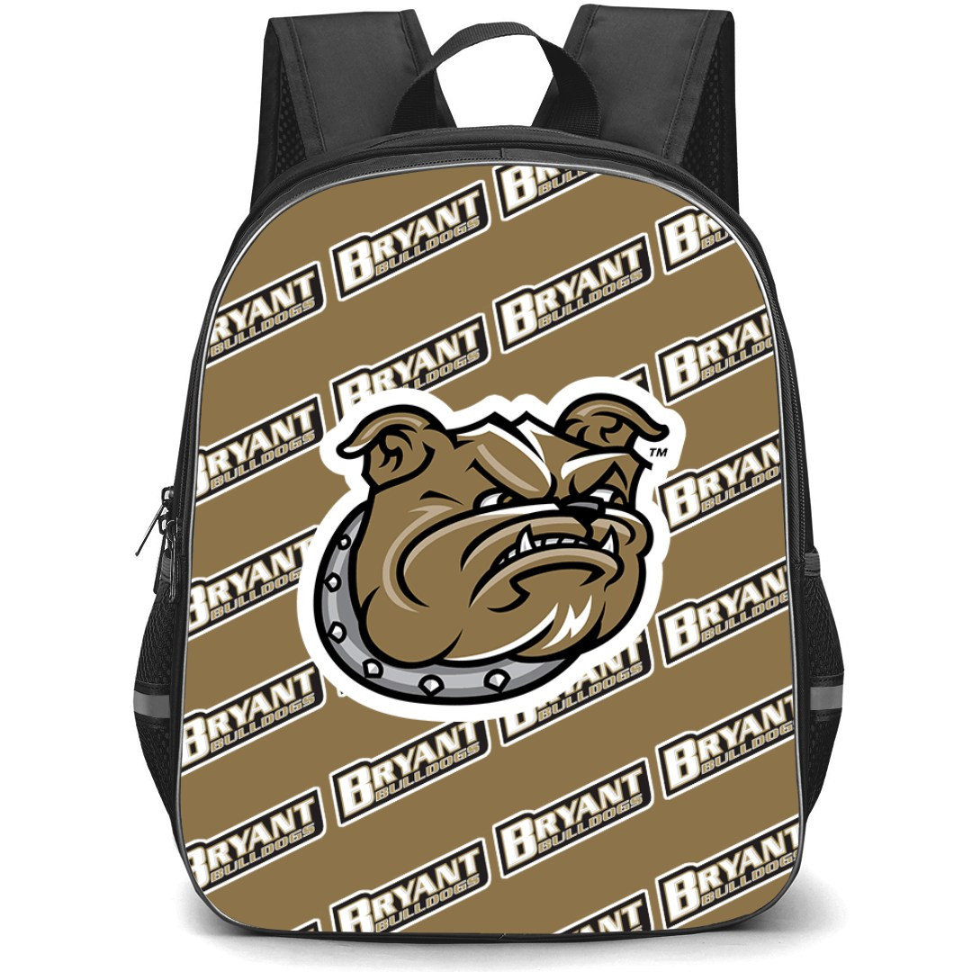 Bryant Bulldogs Backpack StudentPack - Bryant University Bulldogs College Football Medley Monogram Wordmark