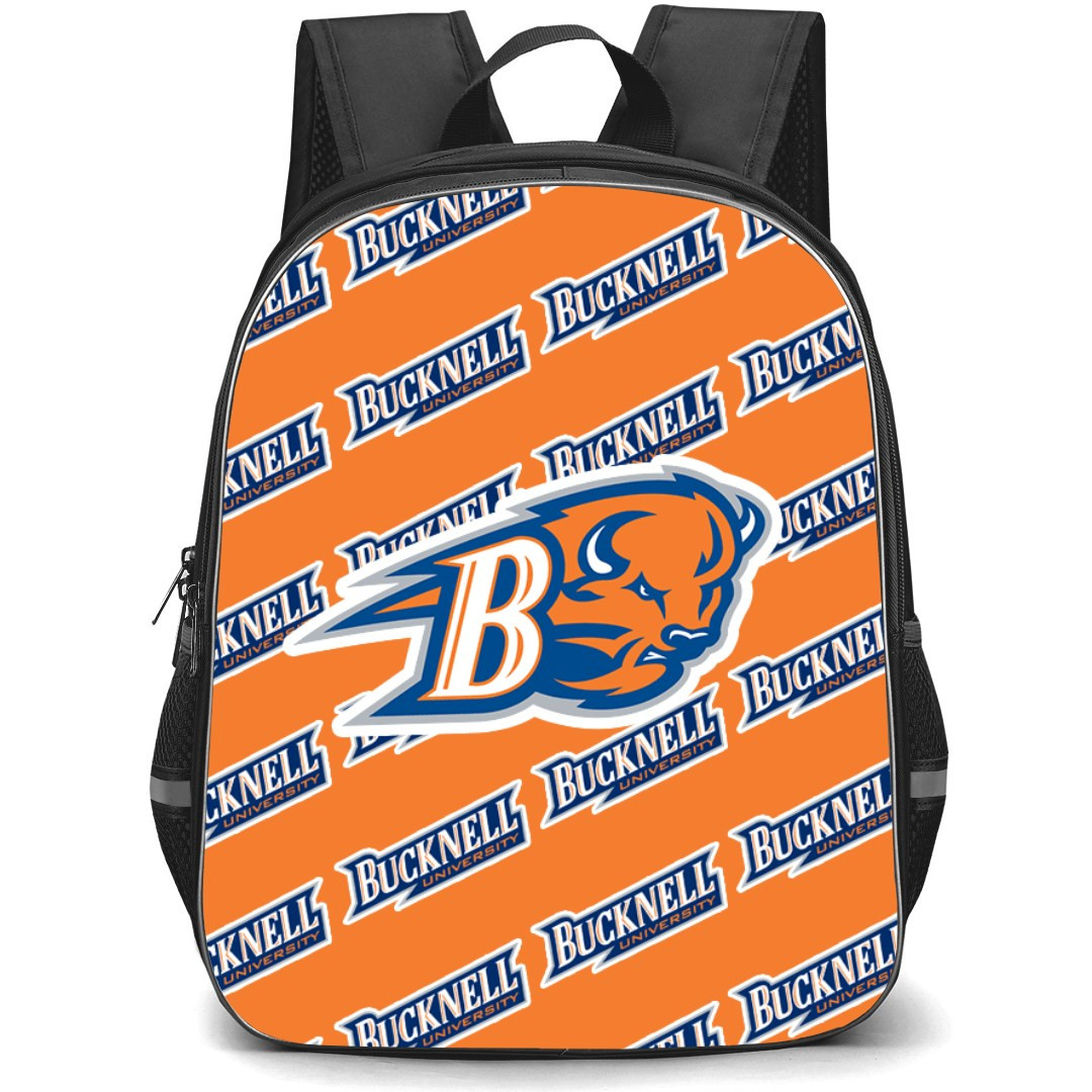 Bucknell Bison Backpack StudentPack - Bucknell University Bison College Football Medley Monogram Wordmark