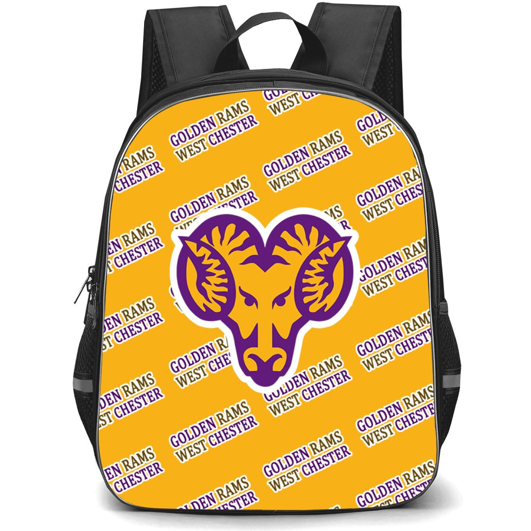 Albany State University Golden Rams Backpack StudentPack - Albany State University Golden Rams College Football Medley Monogram Wordmark