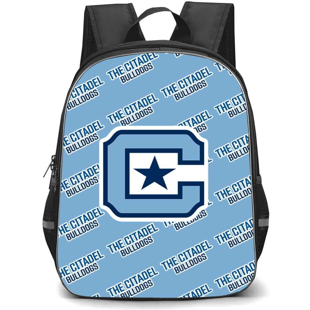 The Citadel Bulldogs Backpack StudentPack - The Citadel, The Military College of South Carolina Bulldogs College Football Medley Monogram Wordmark