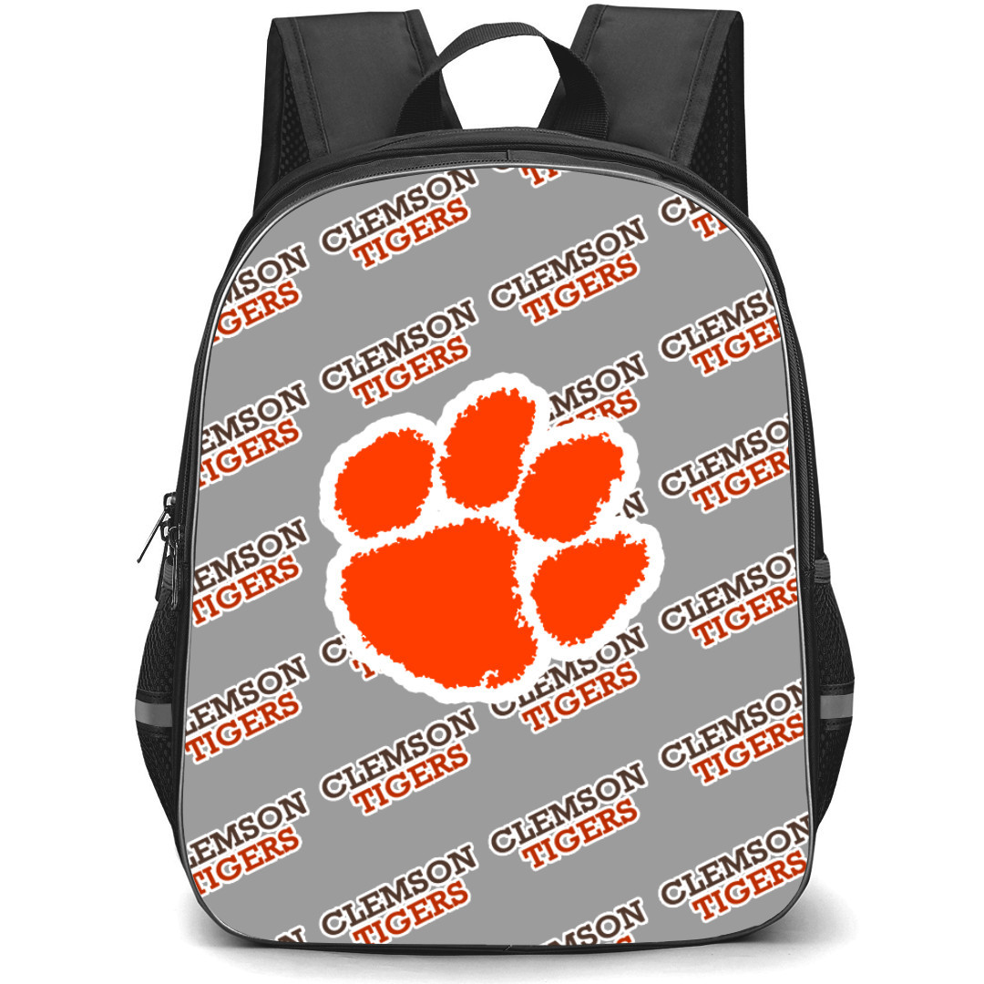 Clemson Tigers Backpack StudentPack - Clemson Tigers College Football Medley Monogram Wordmark