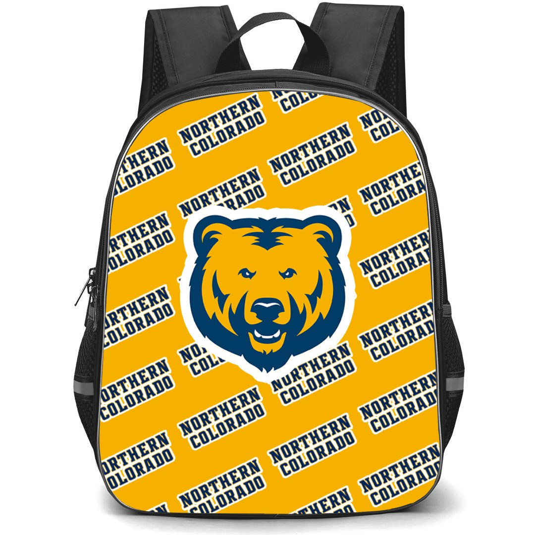 Northern Colorado Bears Backpack StudentPack - University of Northern Colorado Bears College Football Medley Monogram Wordmark