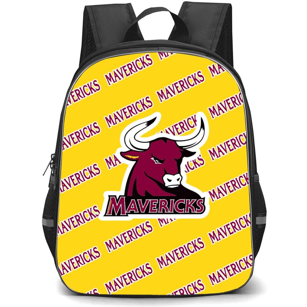 Colorado Mesa University Mavericks Backpack StudentPack - Colorado Mesa University Mavericks College Football Medley Monogram Wordmark