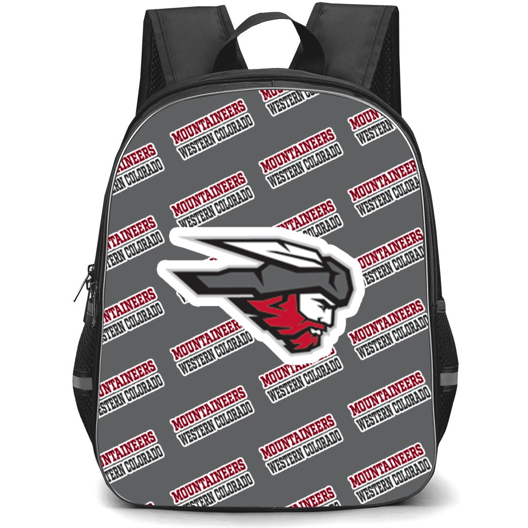 Western Colorado University Mountaineers Backpack StudentPack - Western Colorado University Mountaineers College Football Medley Monogram Wordmark