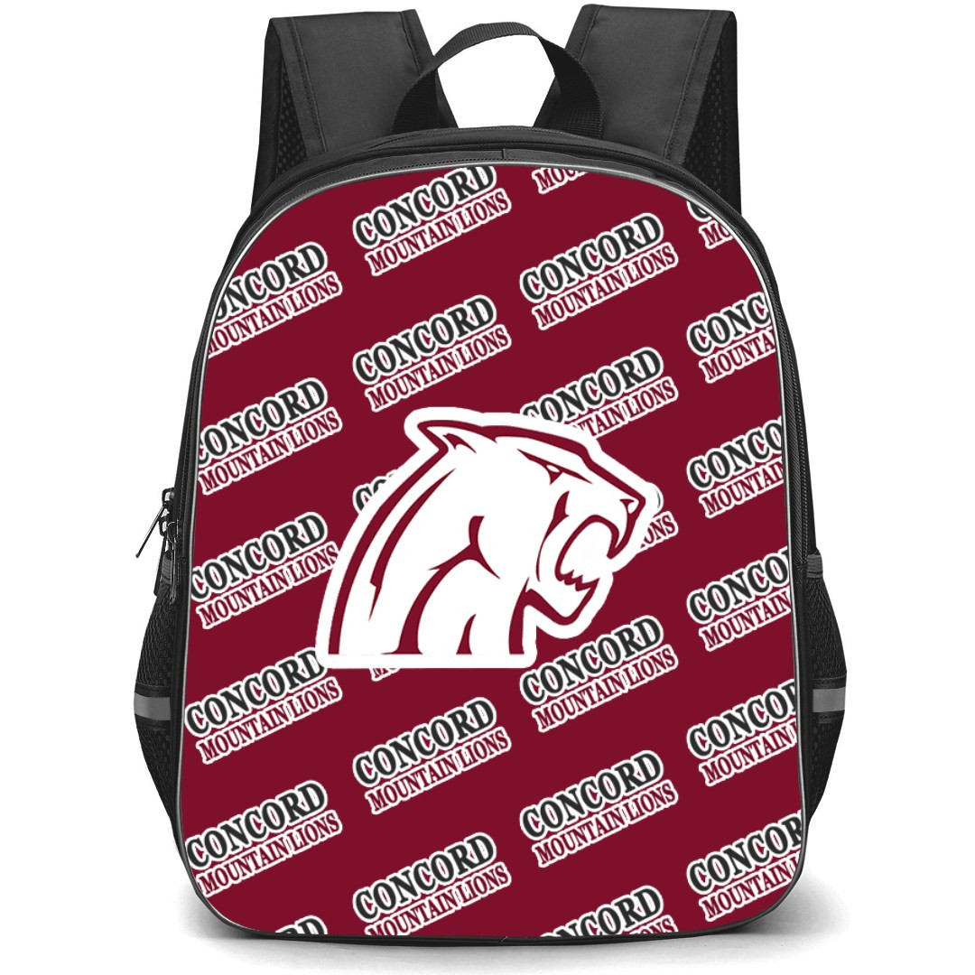 Concord University Mountain Lions Backpack StudentPack - Concord University Mountain Lions College Football Medley Monogram Wordmark